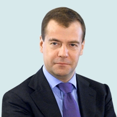 Russian prime minister Dmitry Medvedev